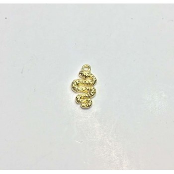 Wholesales Mini 3D Snake 20pcs per bag Zinc alloy Charms Pendant Jewelry DIY Necklace Eearring 2 Colors