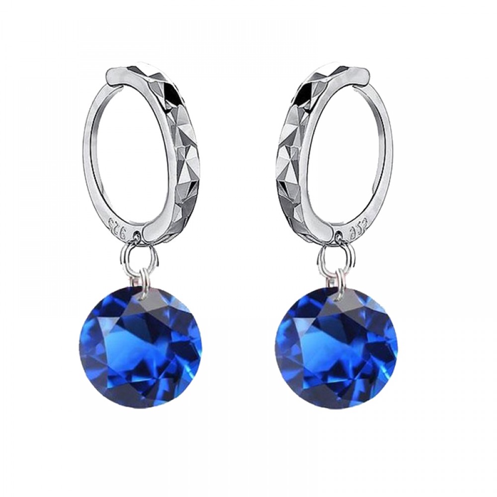 JEMMIN New 925 Sterling Silver Earrings High Quality Ladies Fashion Jewelry Romantic Gift For Lover Girlfriend 8 Colors Hot Sale