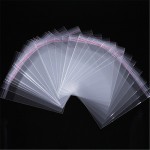 ACLOVEX 100pcs/lot Clear Transparent Plastic Self Adhesive Opp Bags 5*7/6*10/8*12/9*14/11*17cm OPP Bags Diy Jewelry Packaging