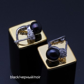 Beautiful 925 silver earrings pearl female,summer trendy bridal real natural white grey black freshwater pearl earrings women