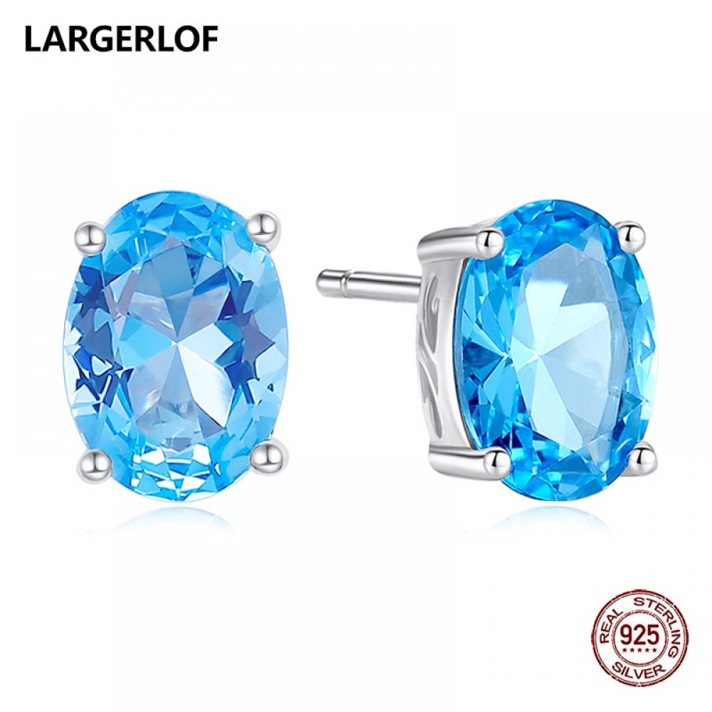 LARGERLOF 925 Sterling Silver Earrings Stud Earrings Women Fashion Jewelry wedding amp; engagement jewelry ED49006
