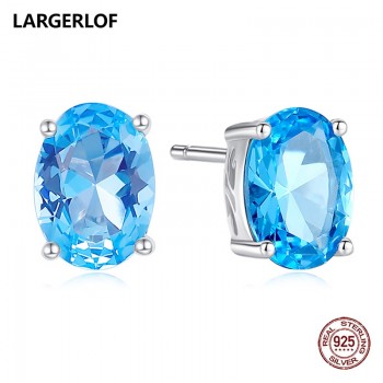 LARGERLOF 925 Sterling Silver Earrings Stud Earrings Women Fashion Jewelry wedding amp; engagement jewelry ED49006