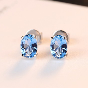 LARGERLOF 925 Sterling Silver Earrings Stud Earrings Women Fashion Jewelry wedding amp; engagement jewelry ED49006