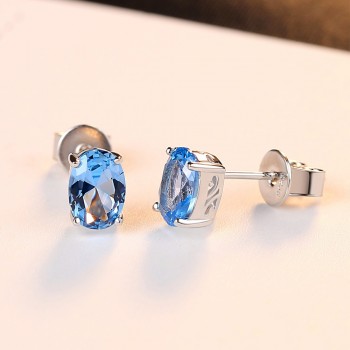 LARGERLOF 925 Sterling Silver Earrings Stud Earrings Women Fashion Jewelry wedding amp; engagement jewelry ED49006