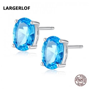 LARGERLOF 925 Sterling Silver Earrings Stud Earrings Women Fashion Jewelry wedding amp; engagement jewelry ED49006