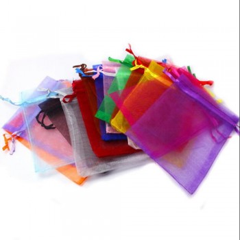 25pcs 17x23 20x30 25x35 30x40cm Jewelry Packaging Drawable Organza Bags,Wedding Party Gift Bags amp; Pouches,Jewelry Packing Bags