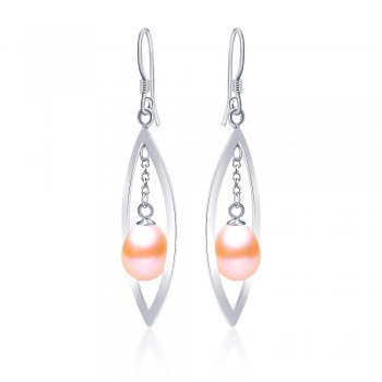LINDO Fashion Brand Wedding amp; Engagement Jewelry Solid 925 Sterling Silver Long Earrings With Top Quality Pearls Wedding gift