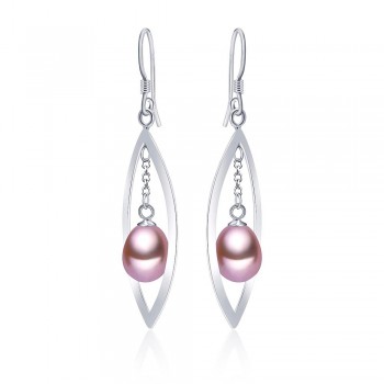LINDO Fashion Brand Wedding amp; Engagement Jewelry Solid 925 Sterling Silver Long Earrings With Top Quality Pearls Wedding gift