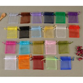 New Hot 5x7cm 7x9  9x12 10x15cm 50pcs Organza bags candy gift Jewelry Packaging Bags, Wedding Gift Packaging Bag amp; Pouches