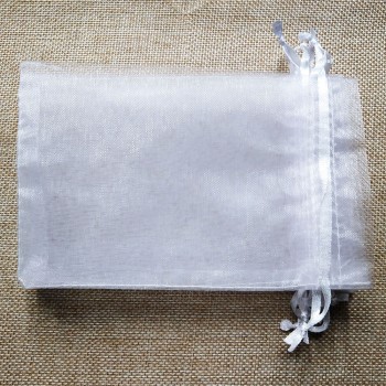 11sizes 1000pcs 7x9 9x12 10x15cm White Organza Bags Jewelry Gift Packaging Drawstring Bags Apply to Wedding/Birthday/Christmas