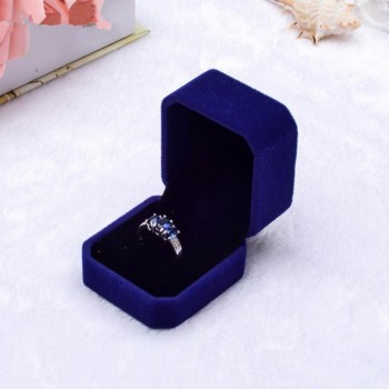 1pcs Squre Wedding Velvet Earrings Ring Box Jewelry Display Case Gift boxes Amazing 2017 New