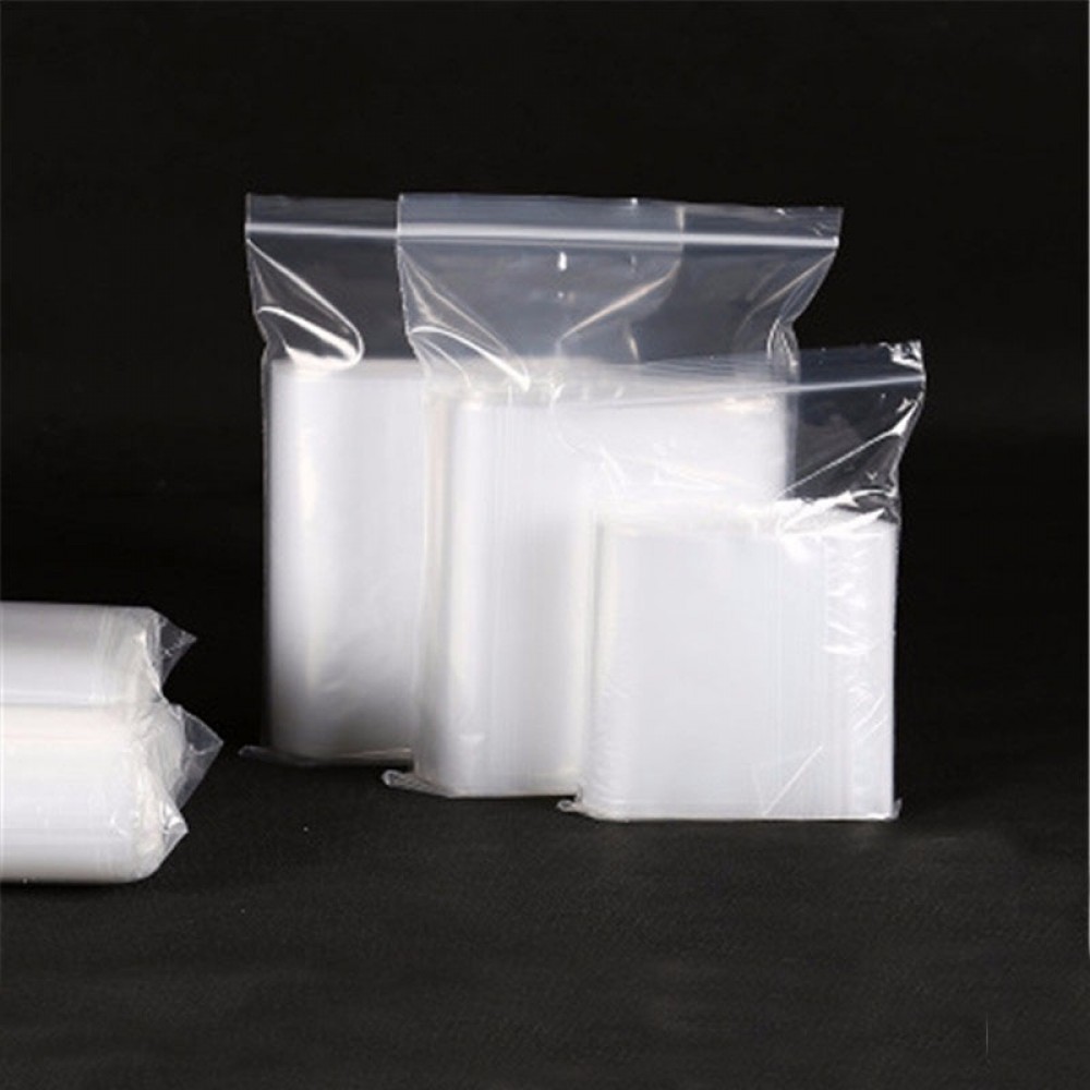 100pcs Transparent Sachet Zip Self Sealing Z Zipper Lock Plastic Bags Clear Ziplock Bags Jewelry Packaging Thickness 0.04mm