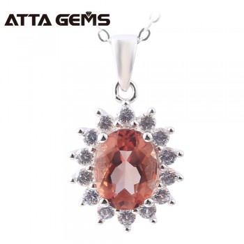 Diaspore Sterling Silver Pendants Color Changes Stone Solid Silver Pendants For Women 2.3 Carats Zultanite Silver Pendants