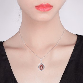 Diaspore Sterling Silver Pendants Color Changes Stone Solid Silver Pendants For Women 2.3 Carats Zultanite Silver Pendants