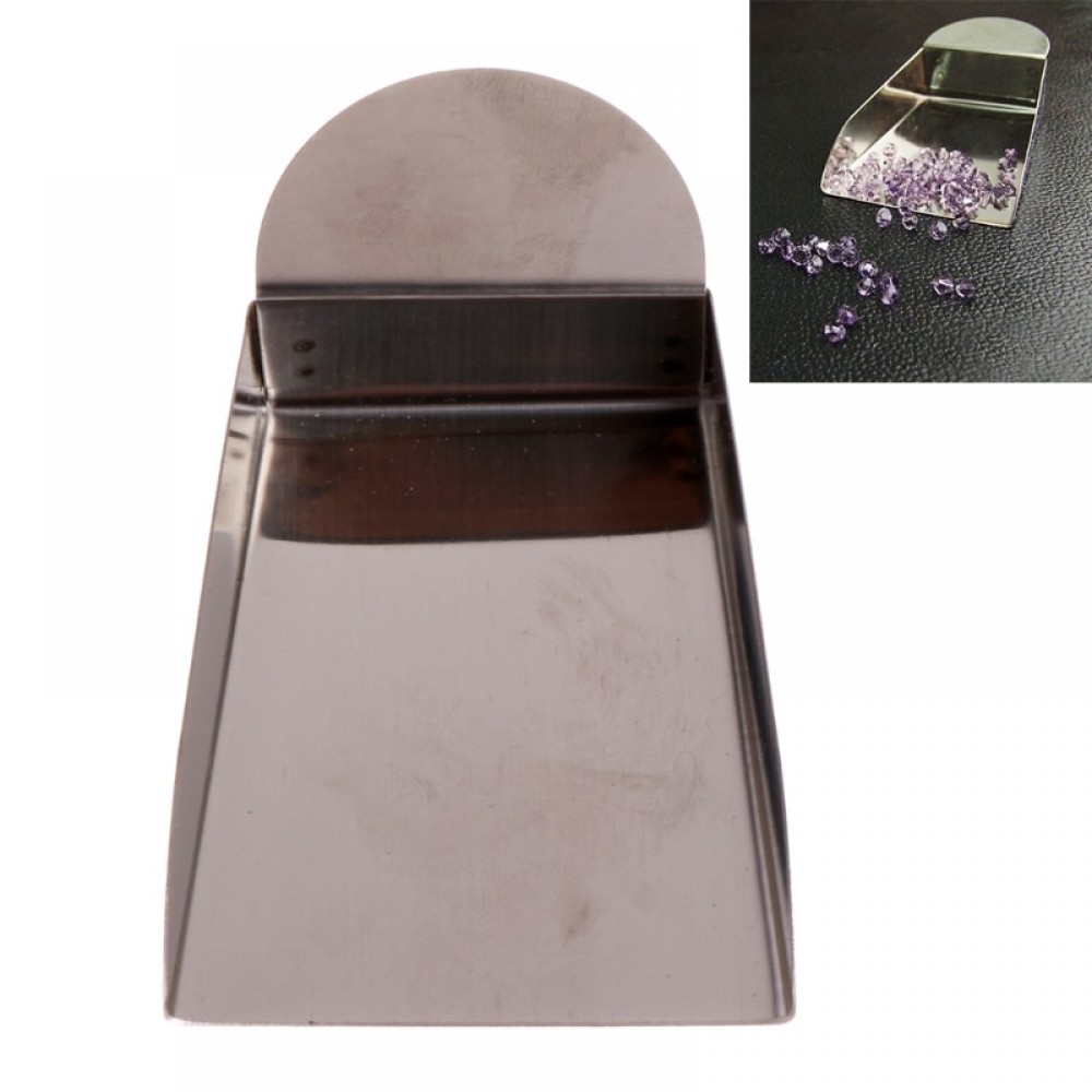 Jewelry Shovel For Diamond Beads Pearls Gemstones Scoop Tools With Plate Handle   -W128
