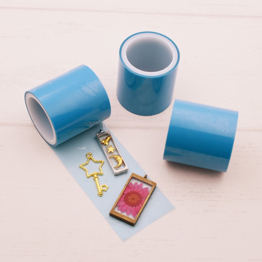 SNASAN 1 Roll non residual adhesive tape For Hollow Metal Frame UV Resin pendant Open Bezel Setting Helper DIY Tool