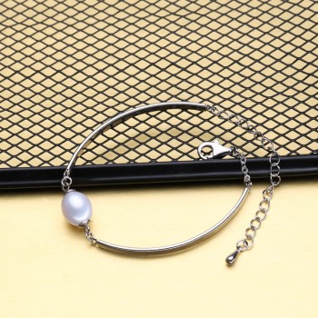 FENASY Charm bracelet,natural Pearl Jewelry,925 sterling sliver bracelet women,black beads bracelet female,chain link bracelet