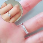 1Pc Transparent Spring Rope Tightener Reducer Jewelry Part Protection Ring Size Adjuster Resizing Tools Vintage Spiral Based #12