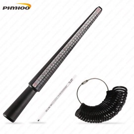Ring Size Mandrel Stick Finger Gauge Ring Sizer Measuring Jewelry Tool