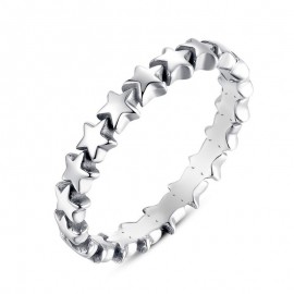 MISANANRYNE Romantic Ring For Women Authentic Silver-Color Star Forever Love Finger Promise Ring Size 6/7/8/9 Fashion Jewelry