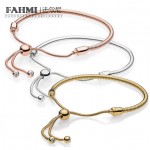 FAHMI 100% 925 Sterling Silver Original 1:1 567110CZ Shine MOMENTS Sliding Bracelet Rose Gold Selection 587125CZ 597125CZ