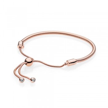 FAHMI 100% 925 Sterling Silver Original 1:1 567110CZ Shine MOMENTS Sliding Bracelet Rose Gold Selection 587125CZ 597125CZ