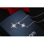New S925 sterling silver double star micro-chain bracelet jewelry gift LSF10