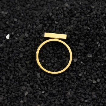 2017 New BFF Minimal Thin Cubic Bar Rings For Women Mens Boho Jewelry Stainless Steel Gold Silver Color Ring Friendship Gifts