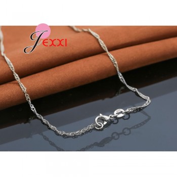 Elegant 925 Sterling Silver Ballerina Necklace Earrings Set With Shiny Crystal Women Girls Wedding Engagement Jewelry Set