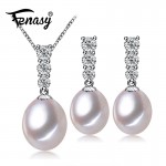 FENASY Trendy natural pearl Necklace Set women natural pearl Jewelry Chain Necklace Bracelet African Jewelry Sets aliexpress