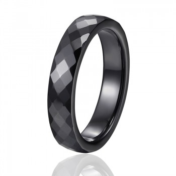 New 4mm Light Pink Black White Beautiful Hand Cut Ceramic Ring For Woman Top Quality Jewelry Without Scratches Woman Ring