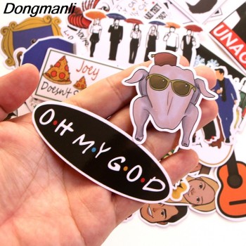 P3180 36PCS Friends TV Show DIY Skateboard Graffiti Laptop Badge Motorcycle Luggage Bags Accessories