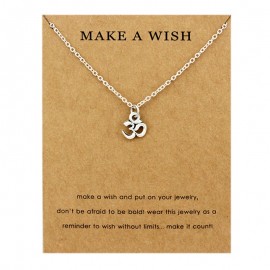 OHM Buddha Lotus Mala Yoga Chakra OM Pendants Necklaces Women Men Unisex Handmade Fashion Trendy Jewelry Lovers Christmas Gift