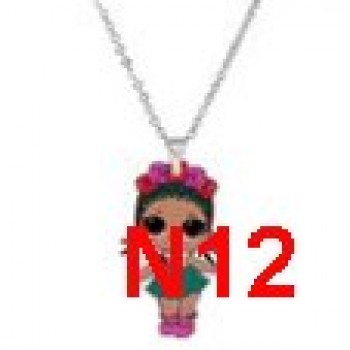 Menglina Acrylic Cartoon Princess Girl Necklaces amp; Pendants Flatback Resin Charm Little Girl Pendant Necklace Jewelry
