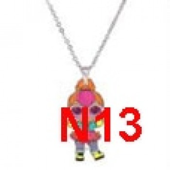 Menglina Acrylic Cartoon Princess Girl Necklaces amp; Pendants Flatback Resin Charm Little Girl Pendant Necklace Jewelry