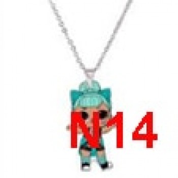 Menglina Acrylic Cartoon Princess Girl Necklaces amp; Pendants Flatback Resin Charm Little Girl Pendant Necklace Jewelry