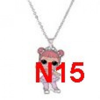 Menglina Acrylic Cartoon Princess Girl Necklaces amp; Pendants Flatback Resin Charm Little Girl Pendant Necklace Jewelry