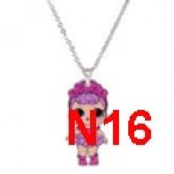 Menglina Acrylic Cartoon Princess Girl Necklaces amp; Pendants Flatback Resin Charm Little Girl Pendant Necklace Jewelry