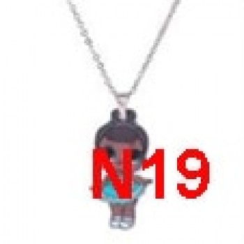 Menglina Acrylic Cartoon Princess Girl Necklaces amp; Pendants Flatback Resin Charm Little Girl Pendant Necklace Jewelry