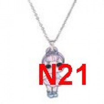 Menglina Acrylic Cartoon Princess Girl Necklaces amp; Pendants Flatback Resin Charm Little Girl Pendant Necklace Jewelry