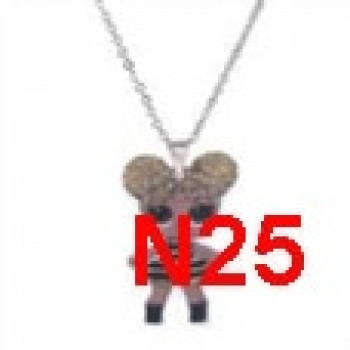 Menglina Acrylic Cartoon Princess Girl Necklaces amp; Pendants Flatback Resin Charm Little Girl Pendant Necklace Jewelry