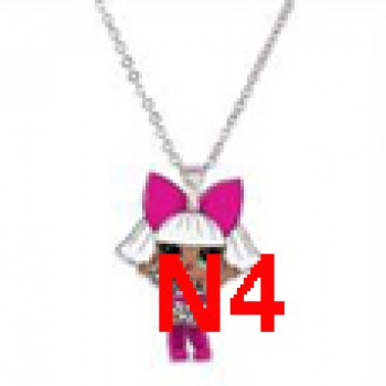Menglina Acrylic Cartoon Princess Girl Necklaces amp; Pendants Flatback Resin Charm Little Girl Pendant Necklace Jewelry