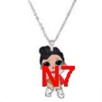 Menglina Acrylic Cartoon Princess Girl Necklaces amp; Pendants Flatback Resin Charm Little Girl Pendant Necklace Jewelry