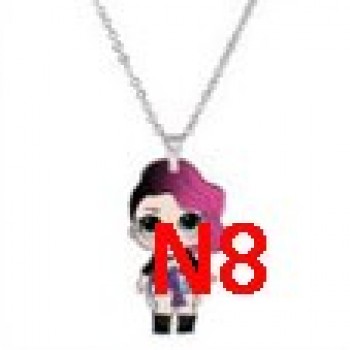 Menglina Acrylic Cartoon Princess Girl Necklaces amp; Pendants Flatback Resin Charm Little Girl Pendant Necklace Jewelry