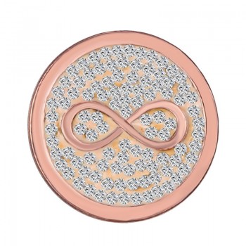 New Fashion Mix Designs Frame Hollow Crystal Disc 33cm Coin Charms DIY Coin Floating Coin Pendant Fit in 35mm Locket Necklace