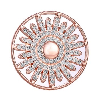 New Fashion Mix Designs Frame Hollow Crystal Disc 33cm Coin Charms DIY Coin Floating Coin Pendant Fit in 35mm Locket Necklace