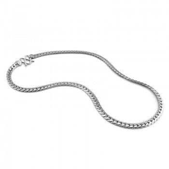 7mm56cm Mens High Quality 100% 925 sterling silver pendant Necklace Curb Cuban Link Chain Fashion Male/boy silver Jewerly gift