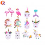 40*42MM Cordial Design 10pcs/lot Cute Alloy Pendant Unicornio Pendant Whole Horse Body Pendant For Retail Jewelry CDRP-503956