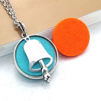 New Aroma Diffuser Necklace Open Silver Lockets Pendant Perfume Essential Oil Aromatherapy Locket Necklace With Pads 040202