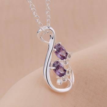wholesale free shipping silver plated Fashion jewelry Necklace pendant WN1797